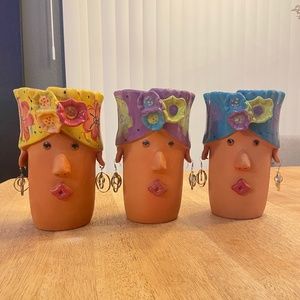 BIRD BRAIN terra cotta pots